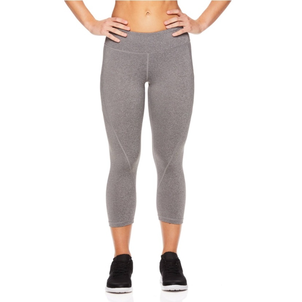 Women’s Athletic Yoga Capri Leggings Mid-Rise